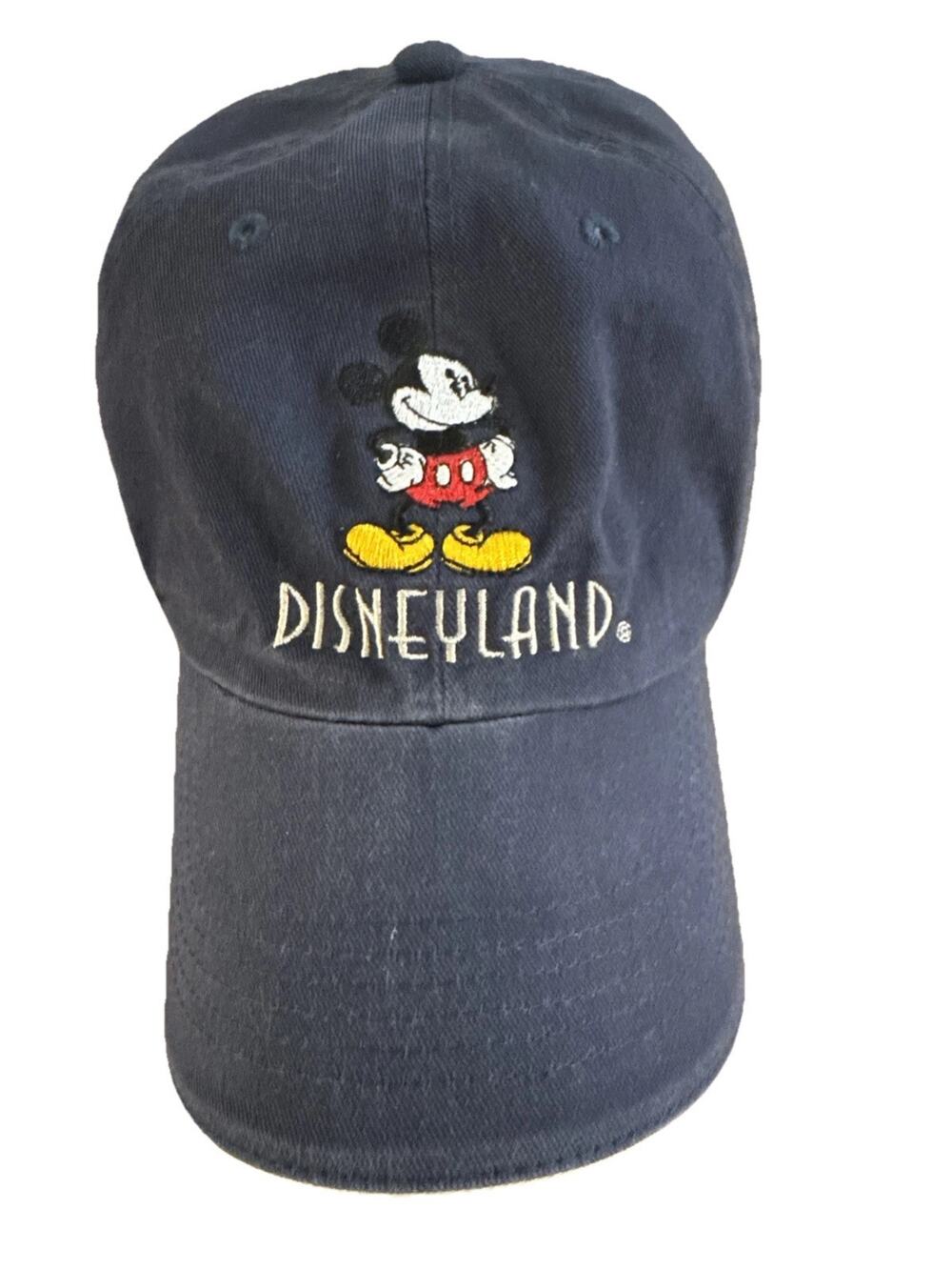Disneyland Resorts Mickey Mouse Embroidered Strap Blue Hat OS Blue Adjustable
